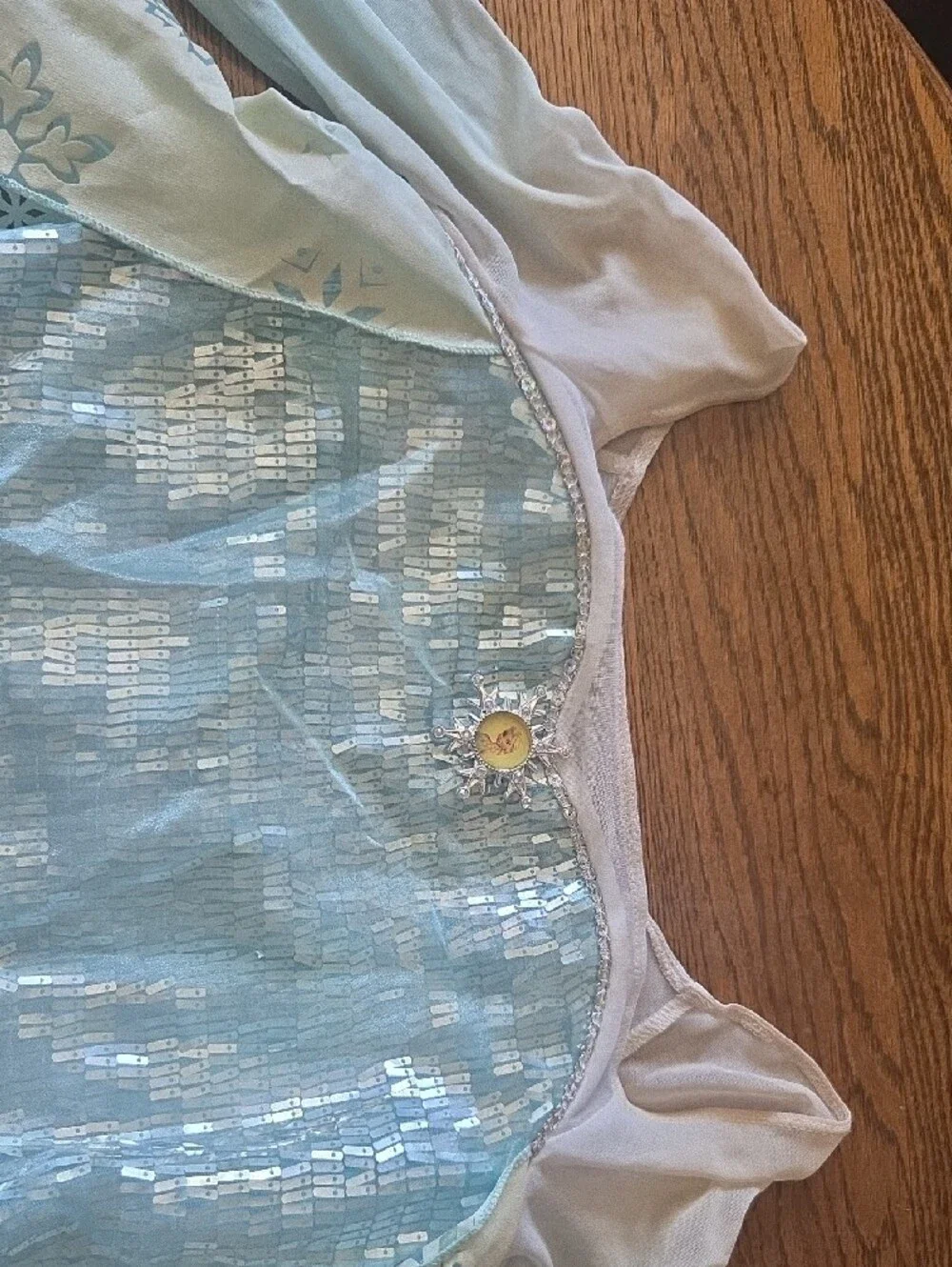 Disney Elsa Light Blue Snowflake Princess Costume Dress